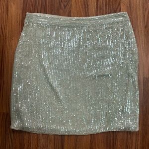 MOVING SALE Sparkly iridescent and blue sequin Banana Republic skirt